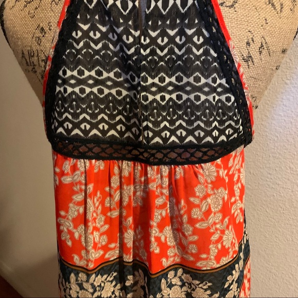 Anthropologie silk and embroidery top M - Picture 6 of 8